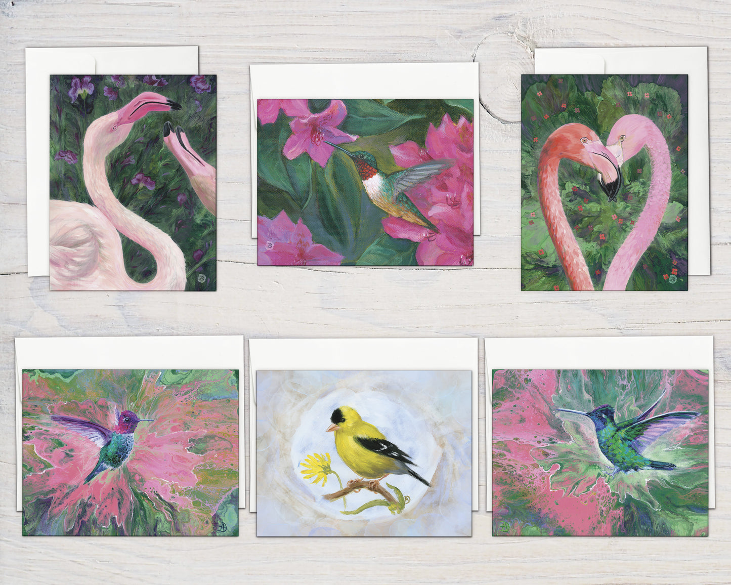 Joyful Birds Box Set (6 notecards)