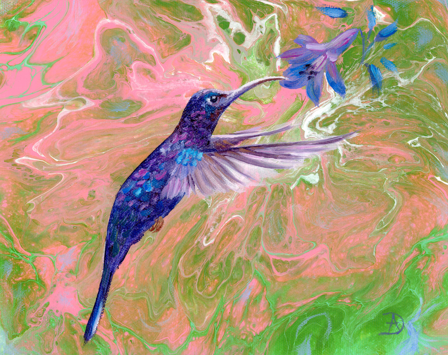"Blooming Joy #4" - Original Acrylic Painting on Canvas