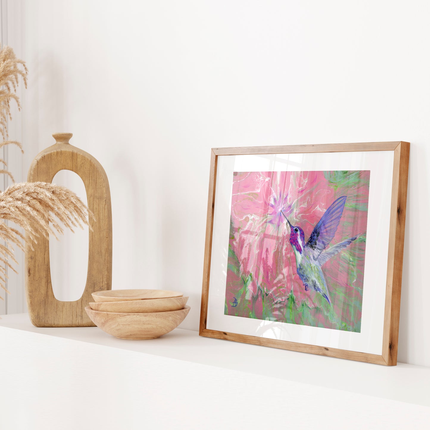 Hummingbird art print