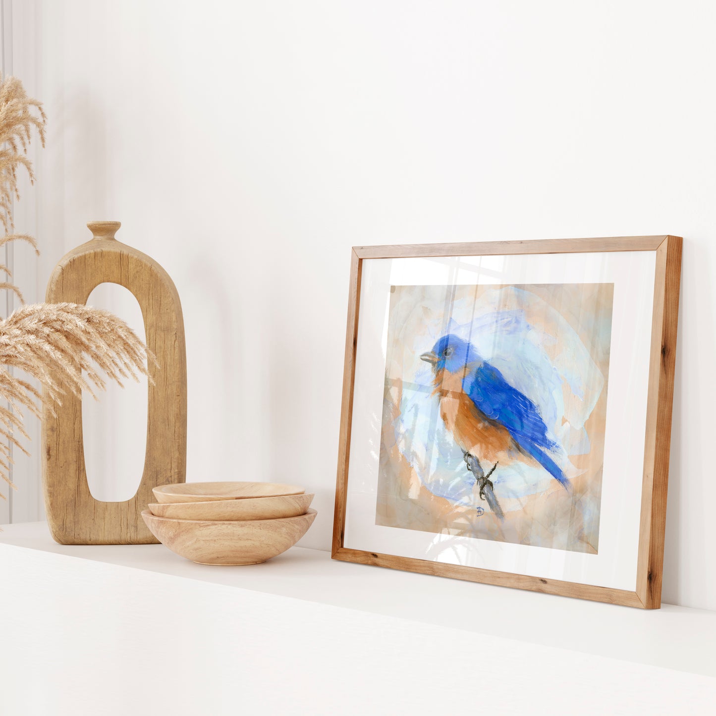 Bluebird art print