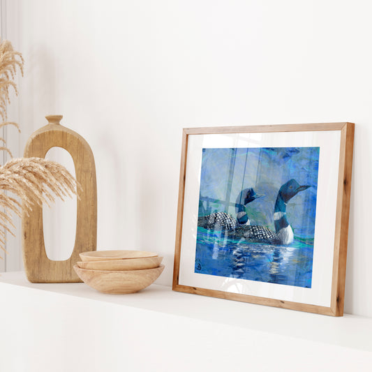 A Pair of Loons art print
