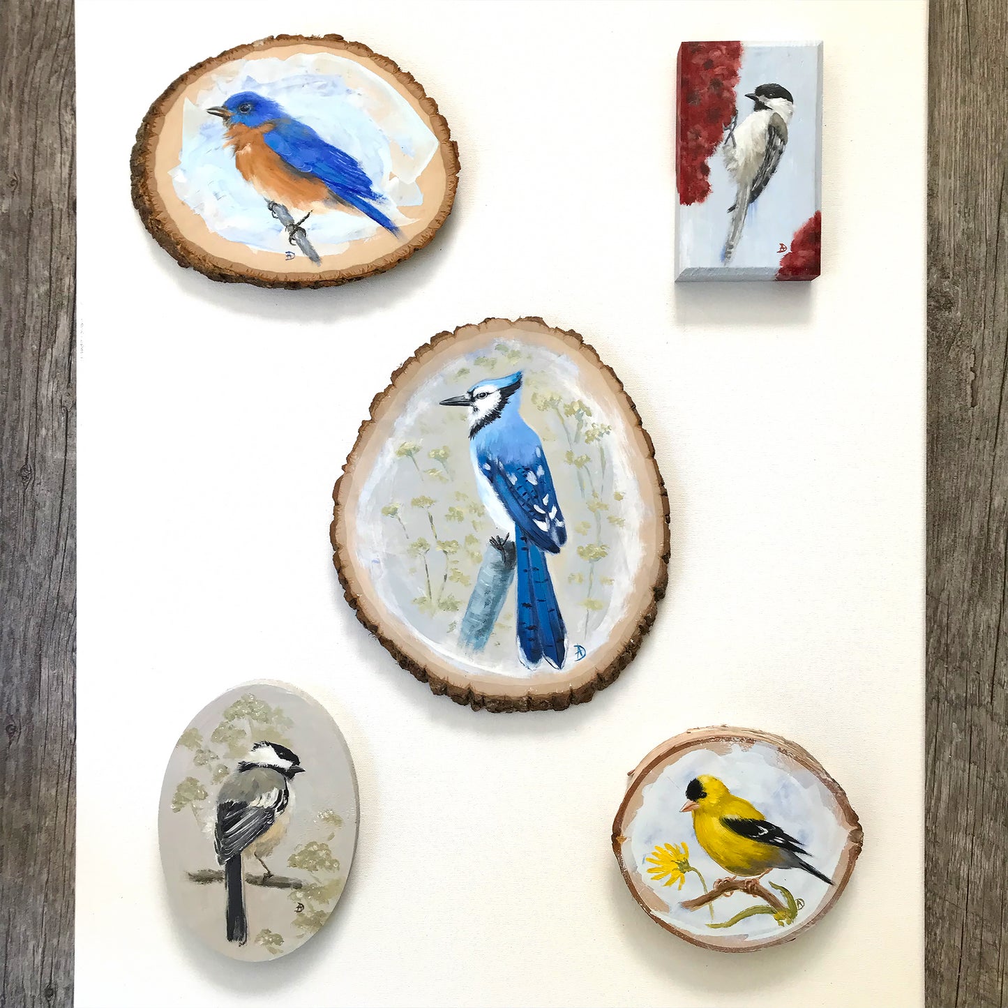 Blue Jay - Original Acrylic Painting on Wood