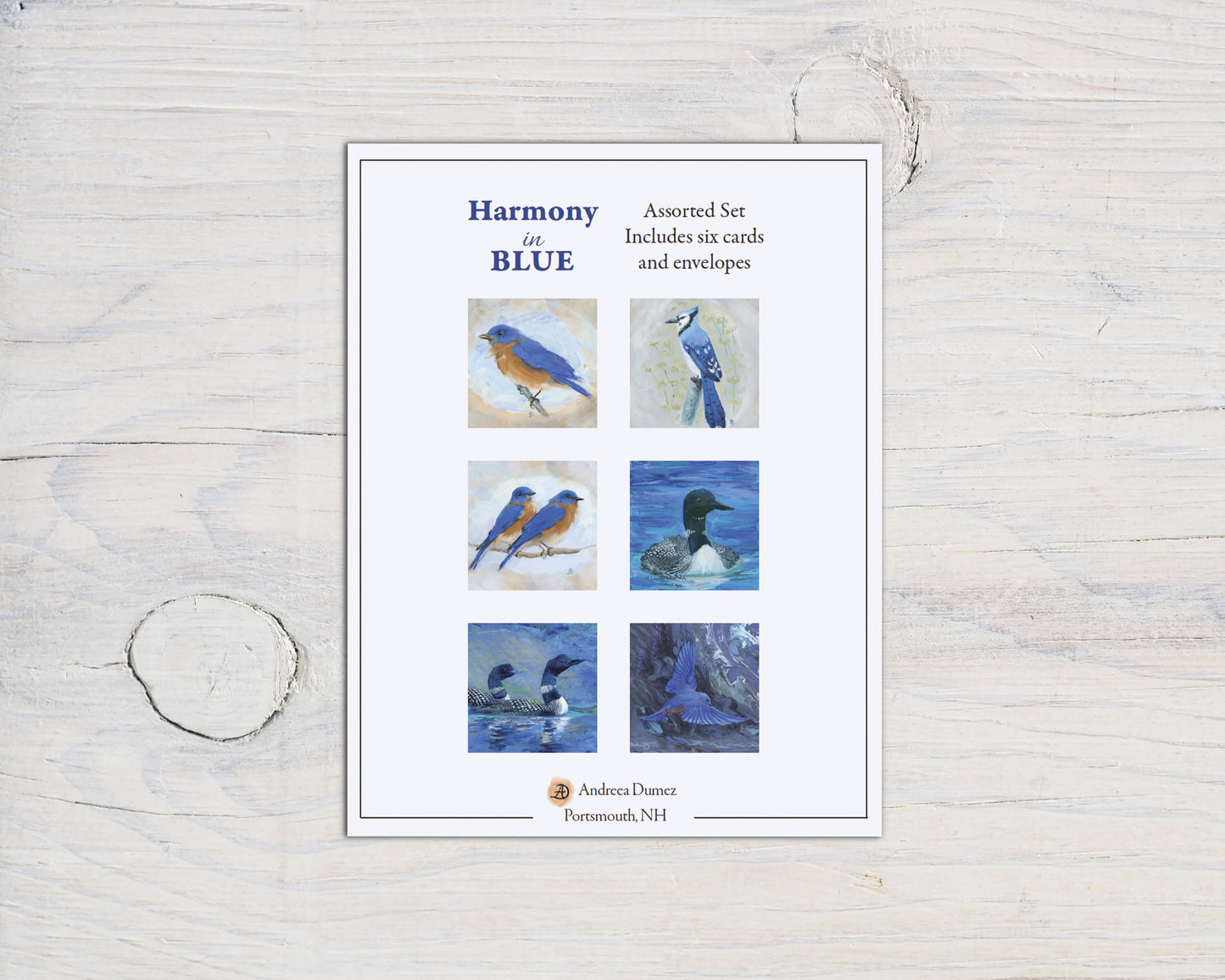 Harmony in Blue Box Set (6 notecards)