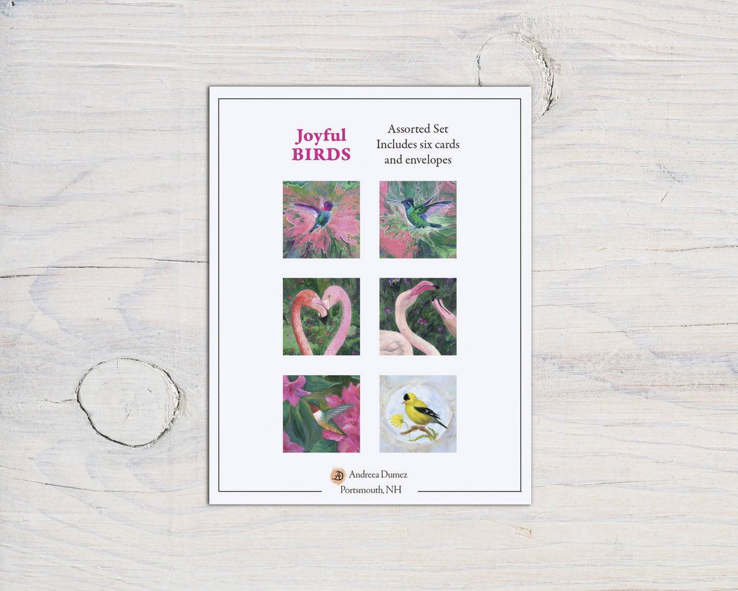 Joyful Birds Box Set (6 notecards)