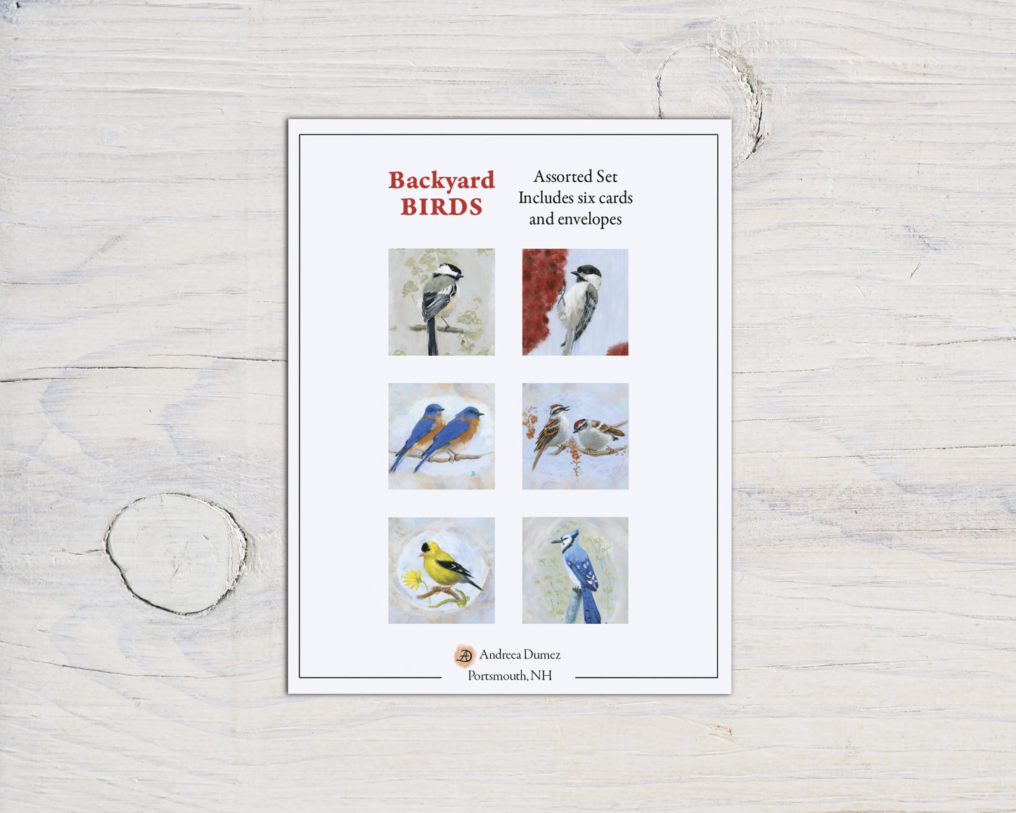 Backyard Birds Box Set (6 notecards)