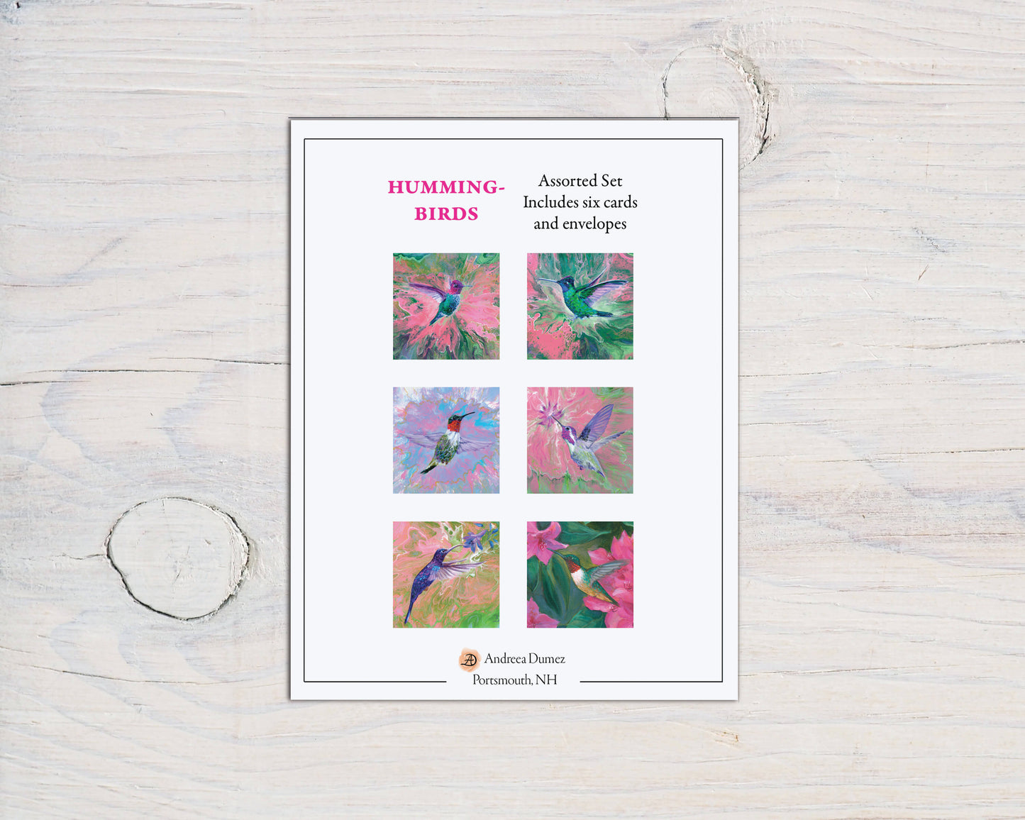 Hummingbirds Box Set (6 notecards)
