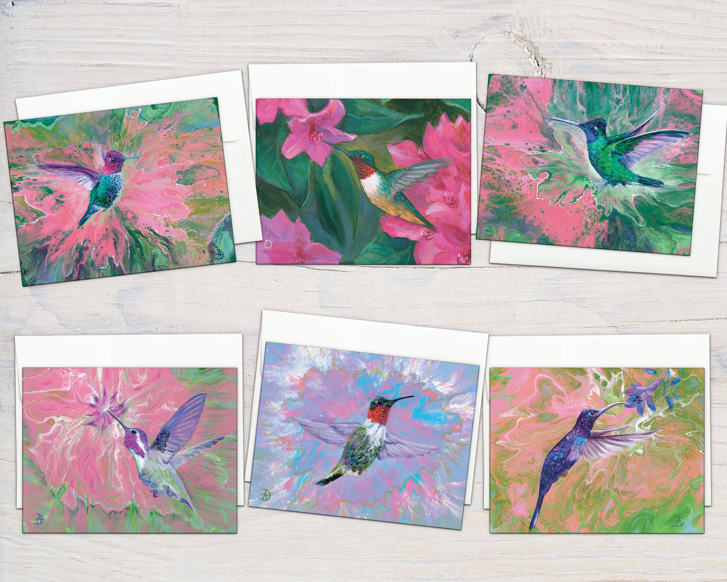 Hummingbirds Box Set (6 notecards)