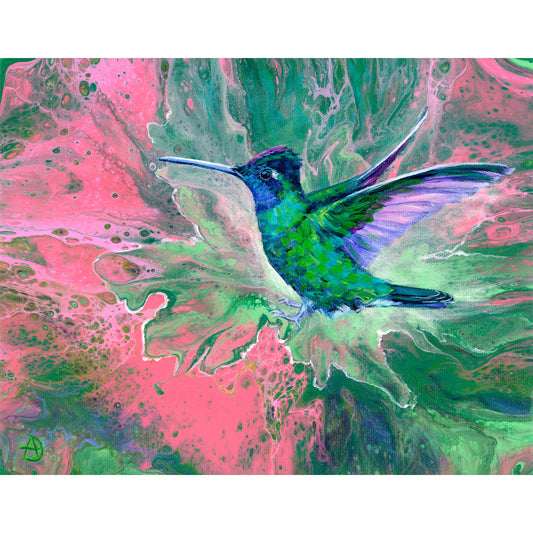 Hummingbird painting