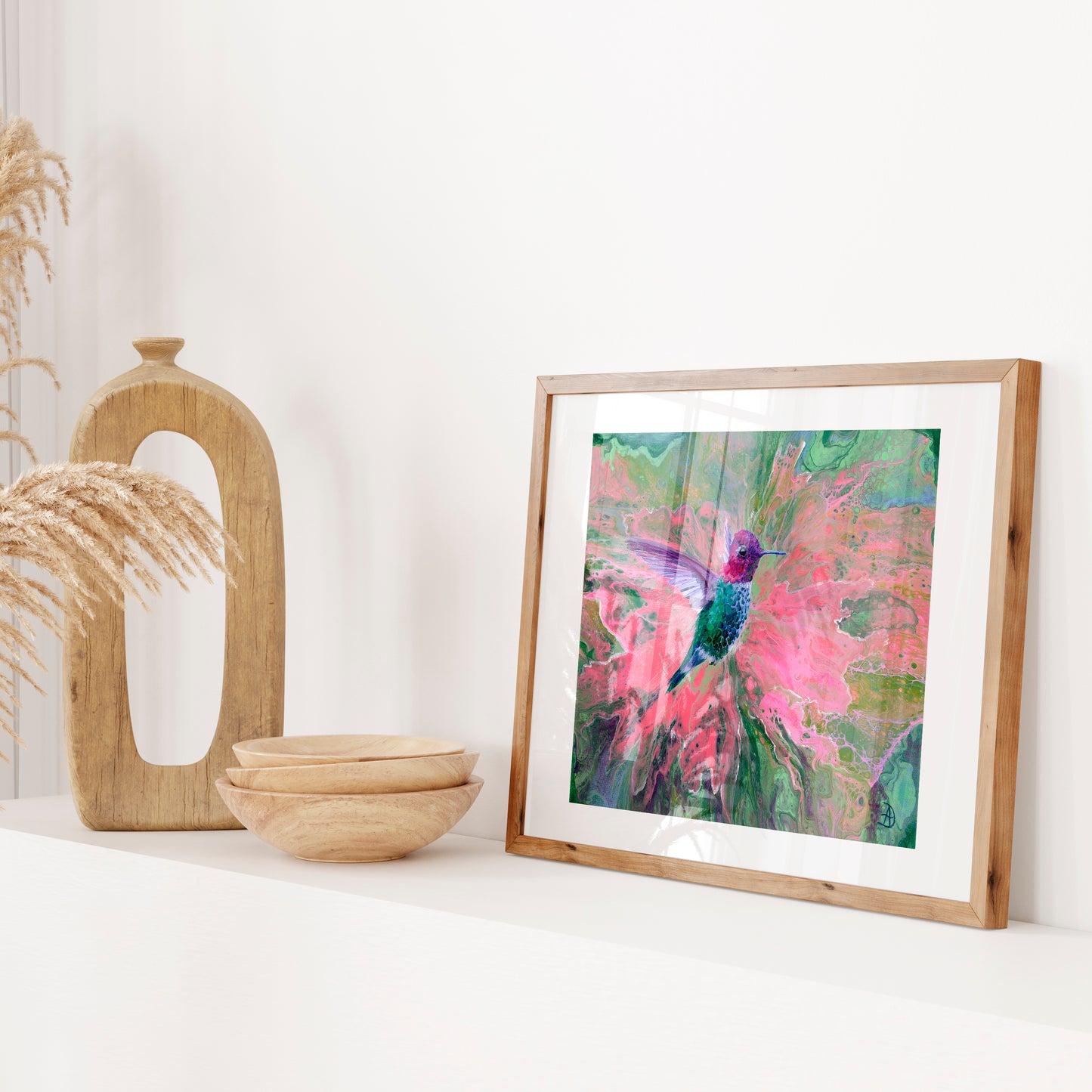 Hummingbird art print