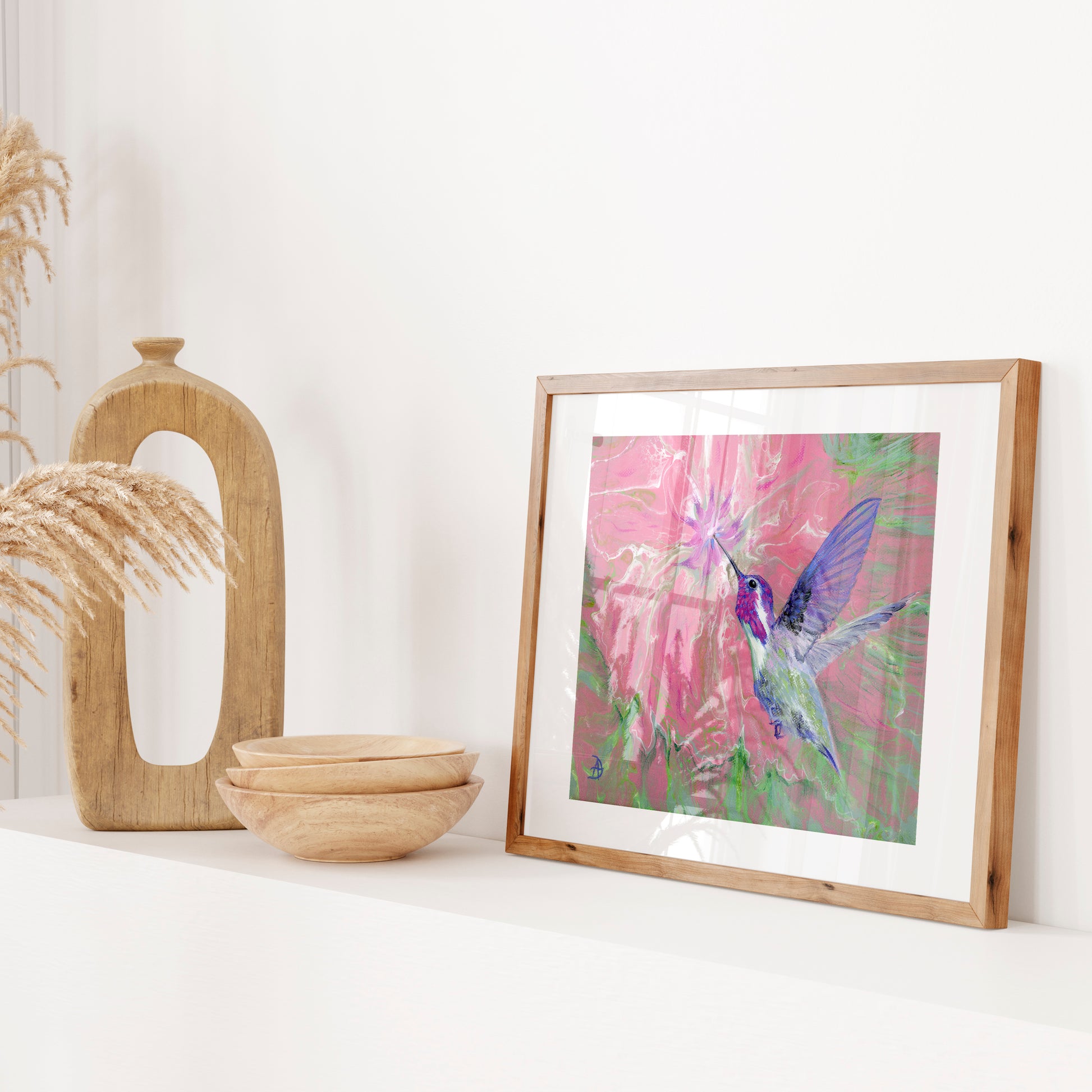 Hummingbird art print