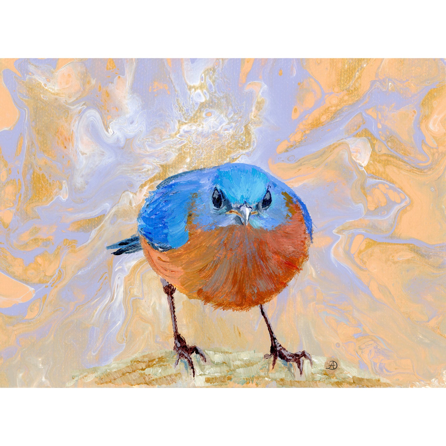 Bluebird No 4 - Art Print (8x10)
