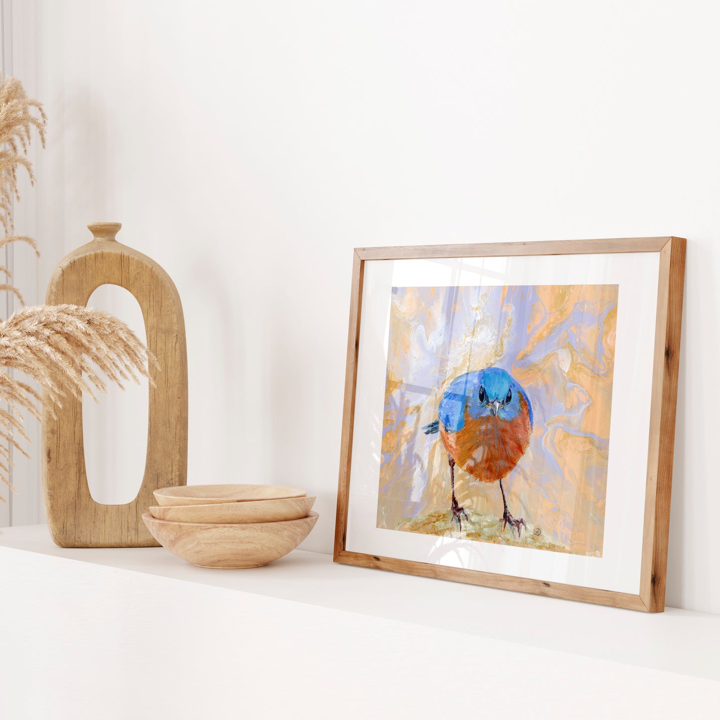 Bluebird No 4 - Art Print (8x10)