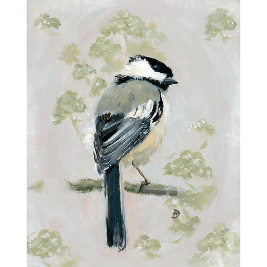Chickadee painting