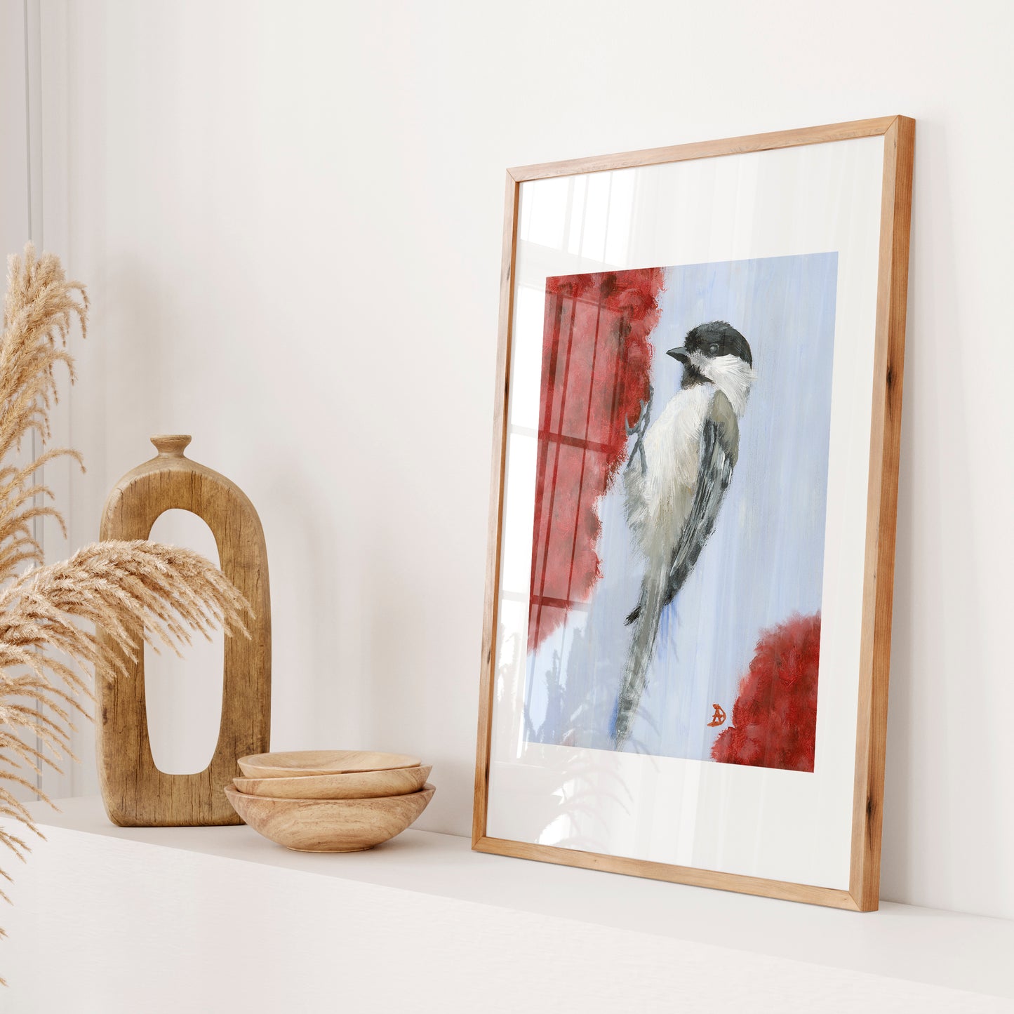 Chickadee art print