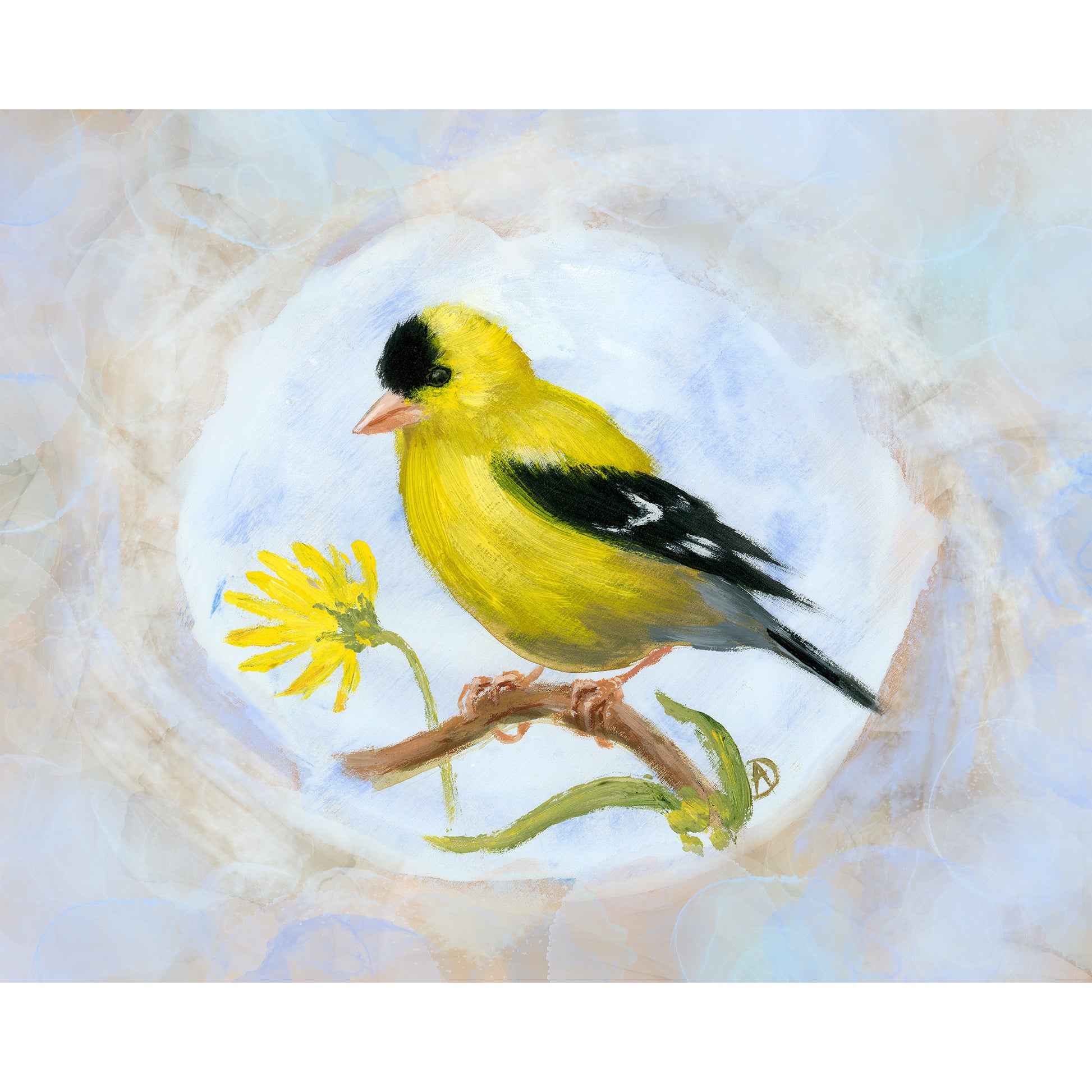 American Goldfinch Painting