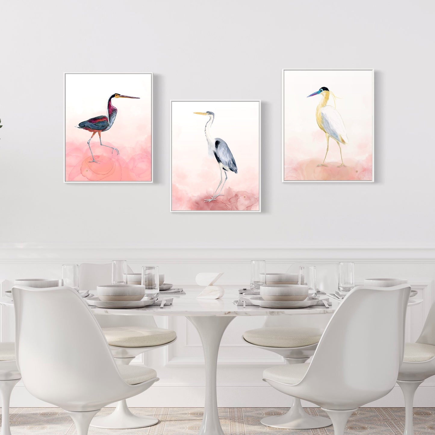 Herons - Set of 3 Art Prints