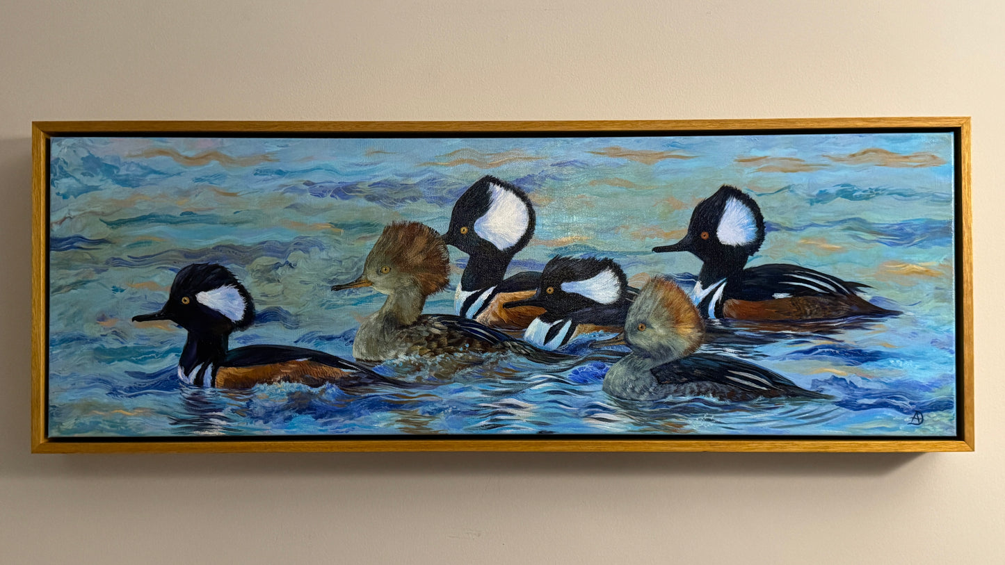 "All My Ducks in a Row" - Original Acrylic Painting on Canvas