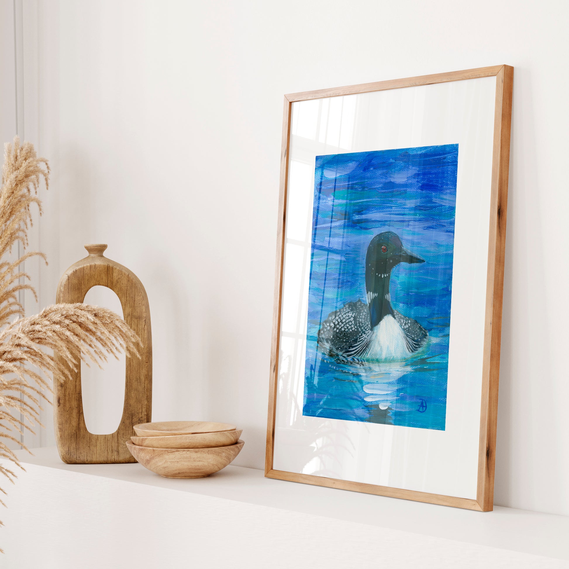 Elegant Loon art print