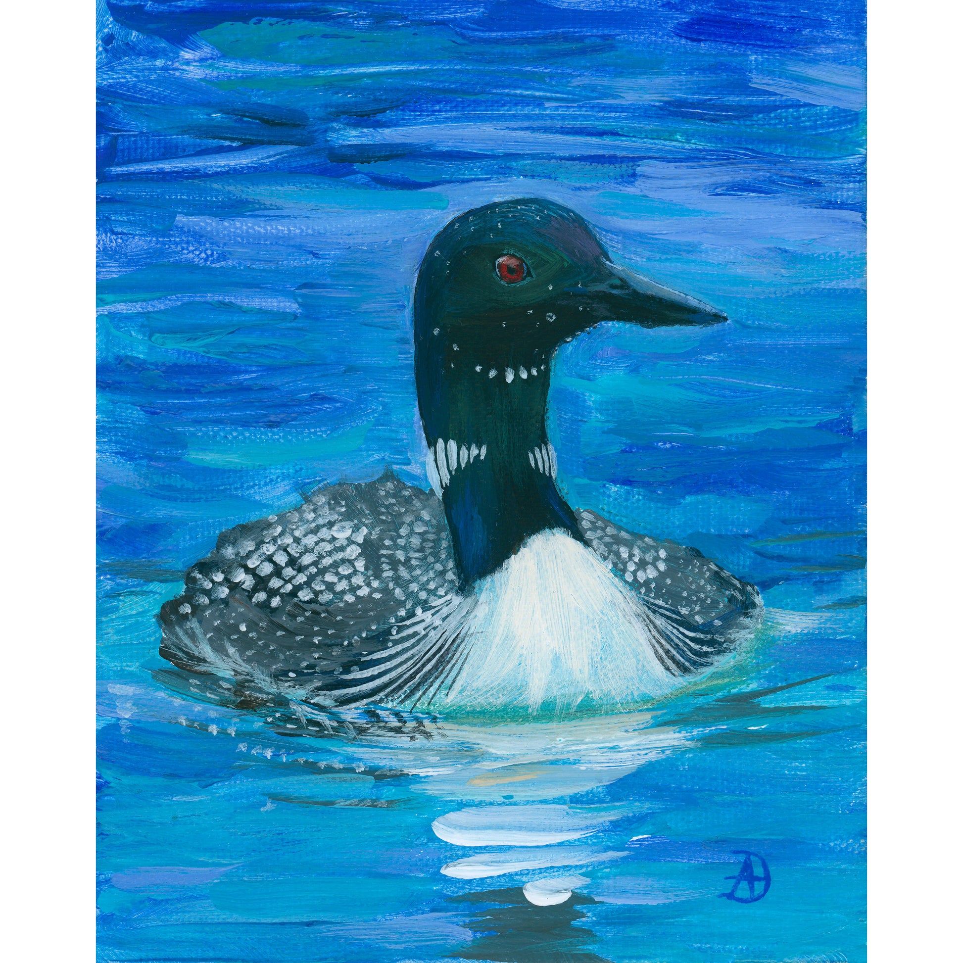 Elegant Loon painting