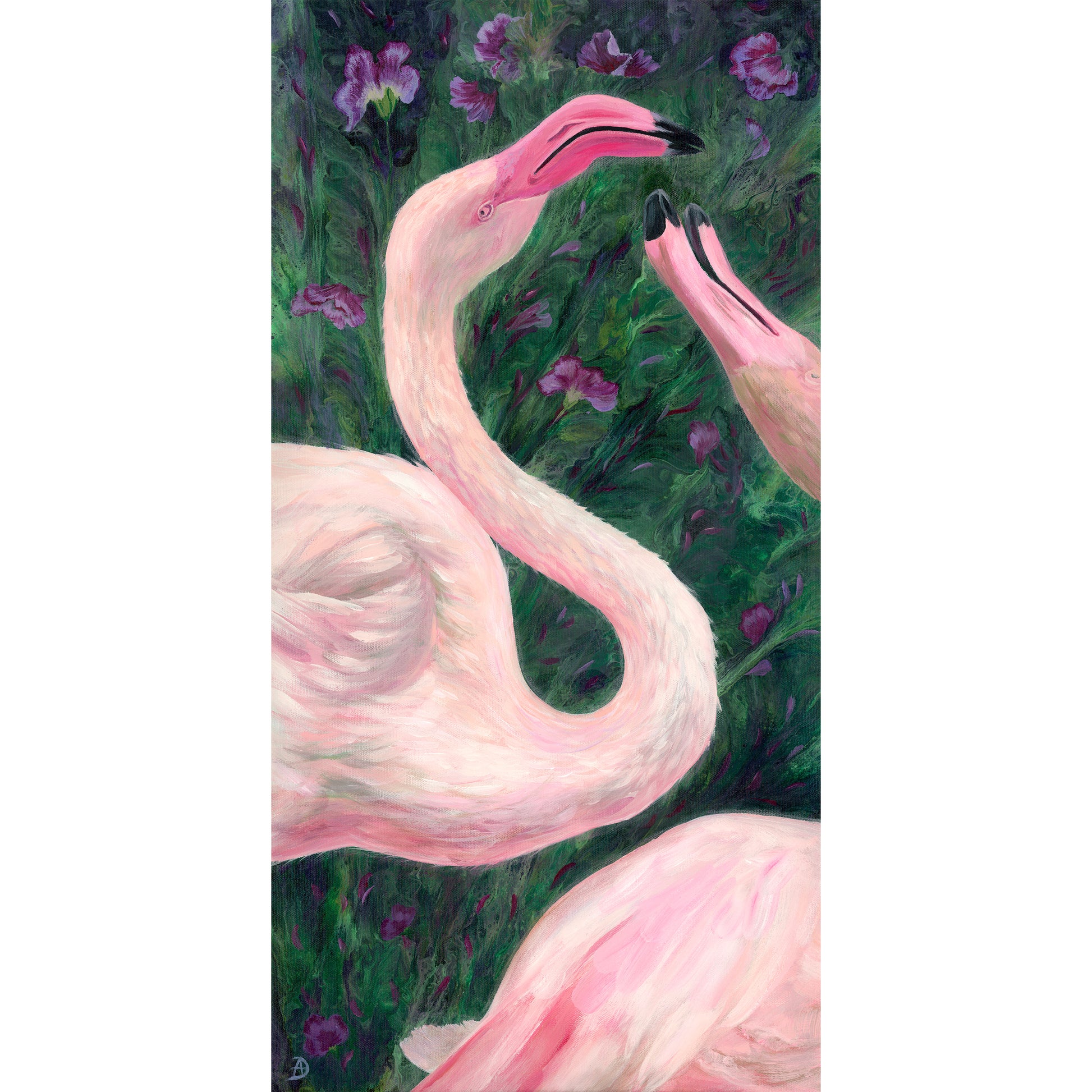 Flamingo painting
