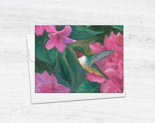 Hummingbird Art Notecard