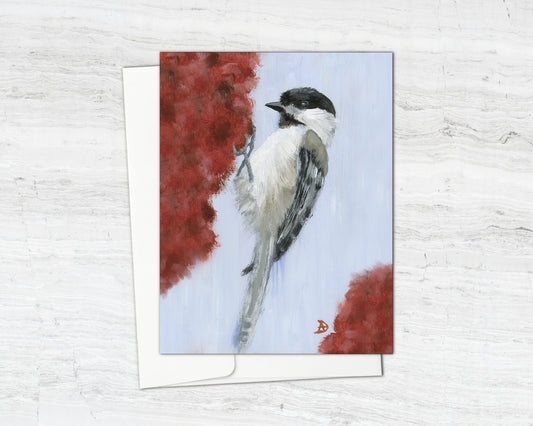 Chickadee Art Notecard