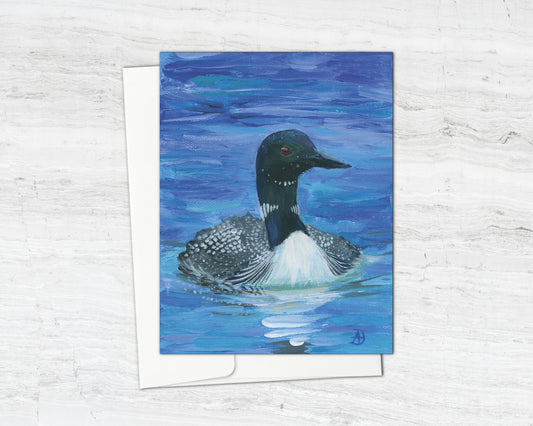 Loon Bird Notecard