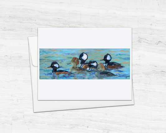 Merganser Ducks - Notecard (Blank Inside)