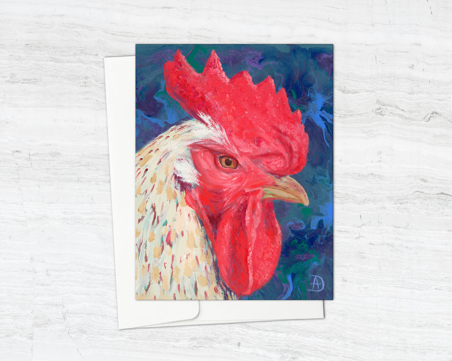 Inner Critic No 1 - Rooster Notecard (Blank Inside)
