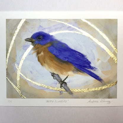 Gold Leaf Limited Edition "Pretty Bluebird"