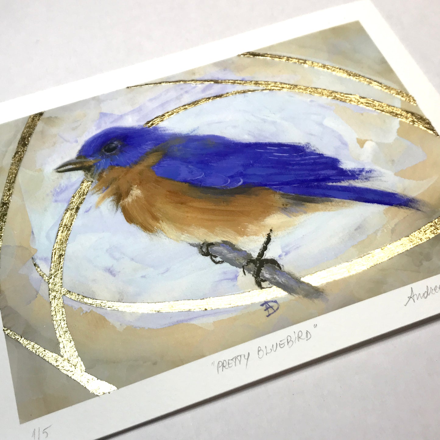 Gold Leaf Limited Edition "Pretty Bluebird"