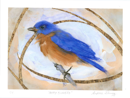 Gold Leaf Limited Edition "Pretty Bluebird"