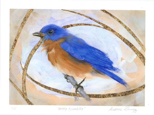 Gold Leaf Limited Edition "Pretty Bluebird"