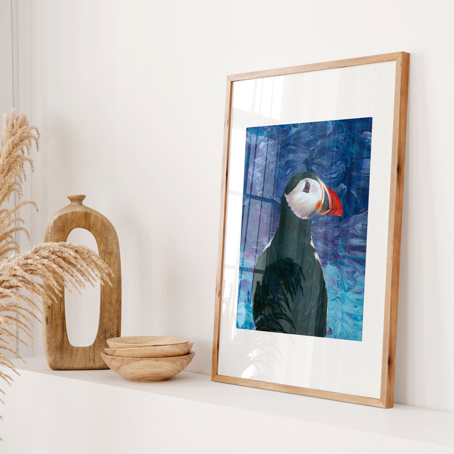 Puffin art print