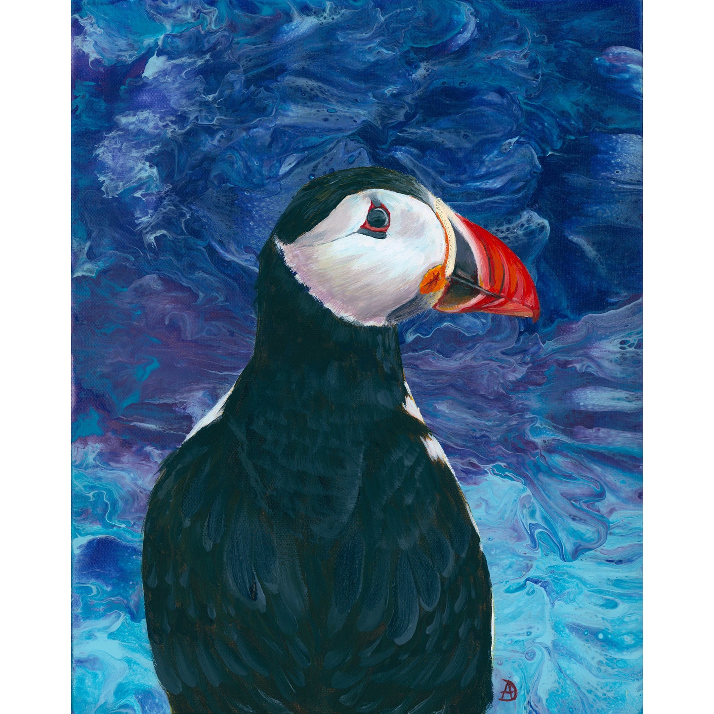 Puffin painting