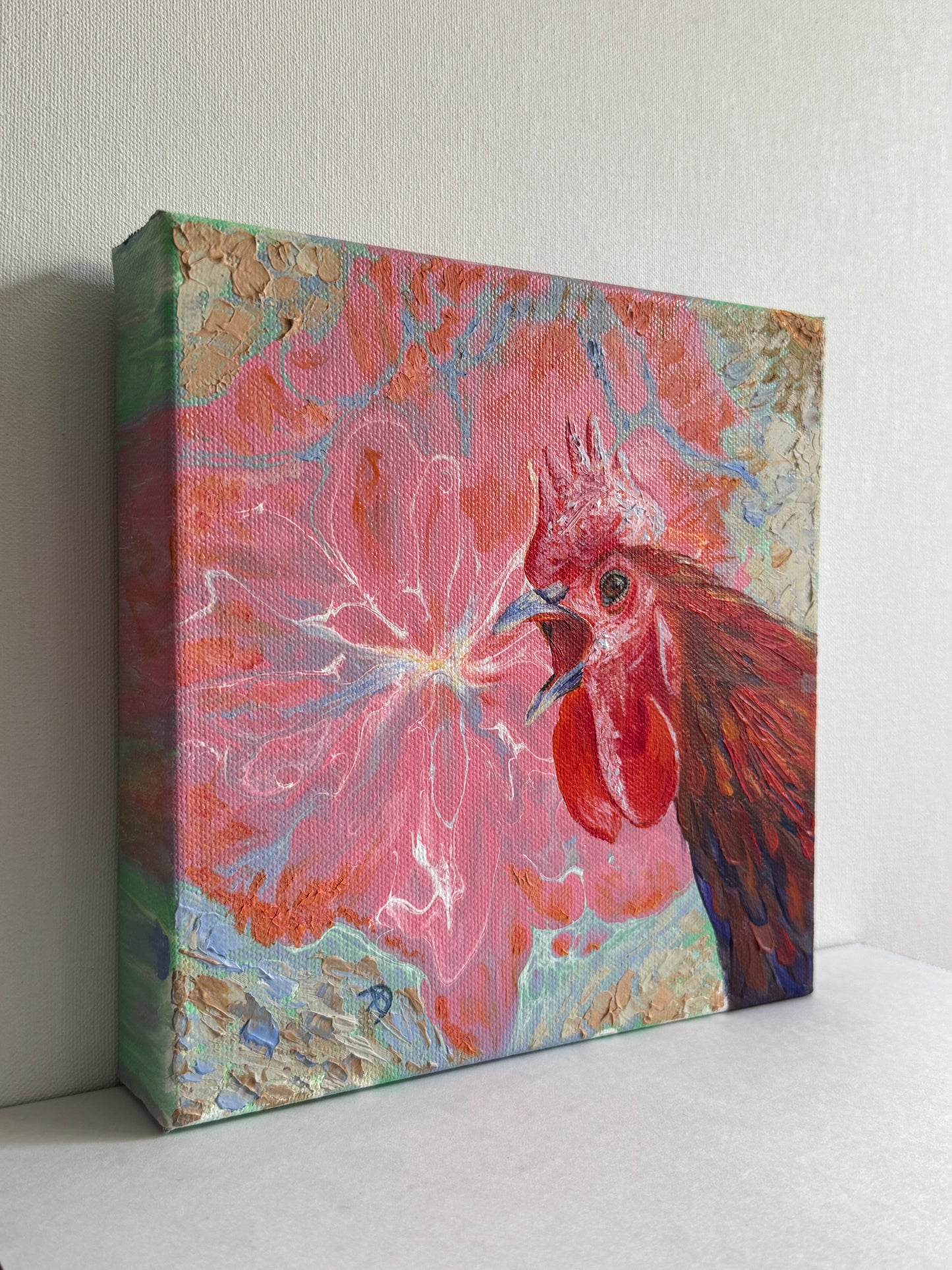 "Screech, my Inner Critic No 4" - Original Acrylic Painting on Canvas