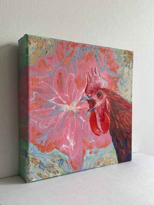 "Screech, my Inner Critic No 4" - Original Acrylic Painting on Canvas