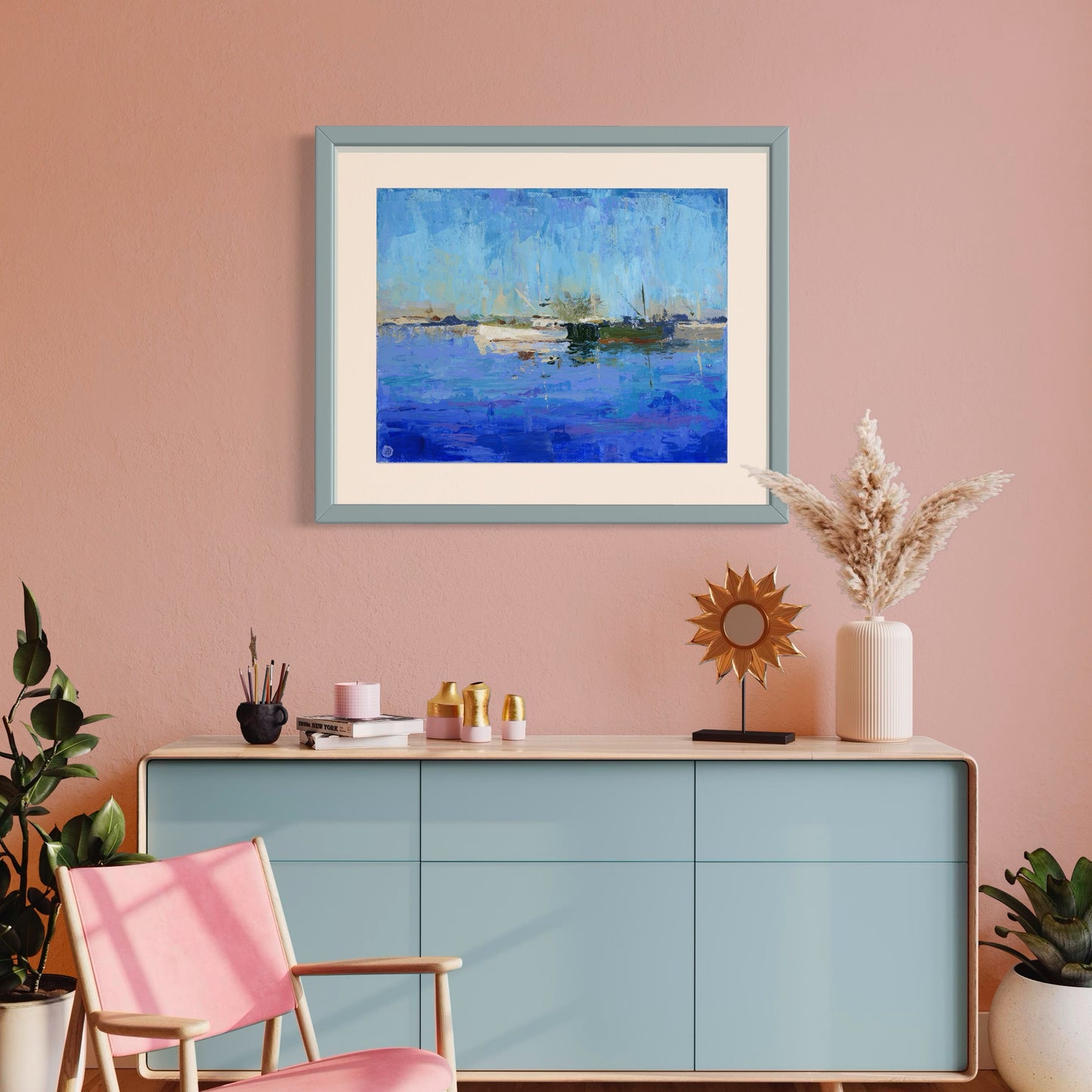 "Boats on Piscataqua River" - Art Prints