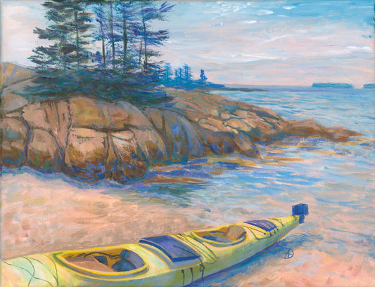 "Acadia Islands No 1" - Original Acrylic Painting on Canvas