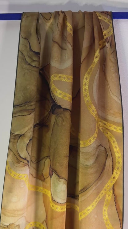 Turtle No1 Silk Scarf - Preorder