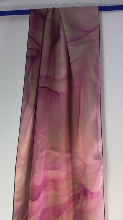 Amethyst Woodstar Hummingbird Silk Scarf - Preorder