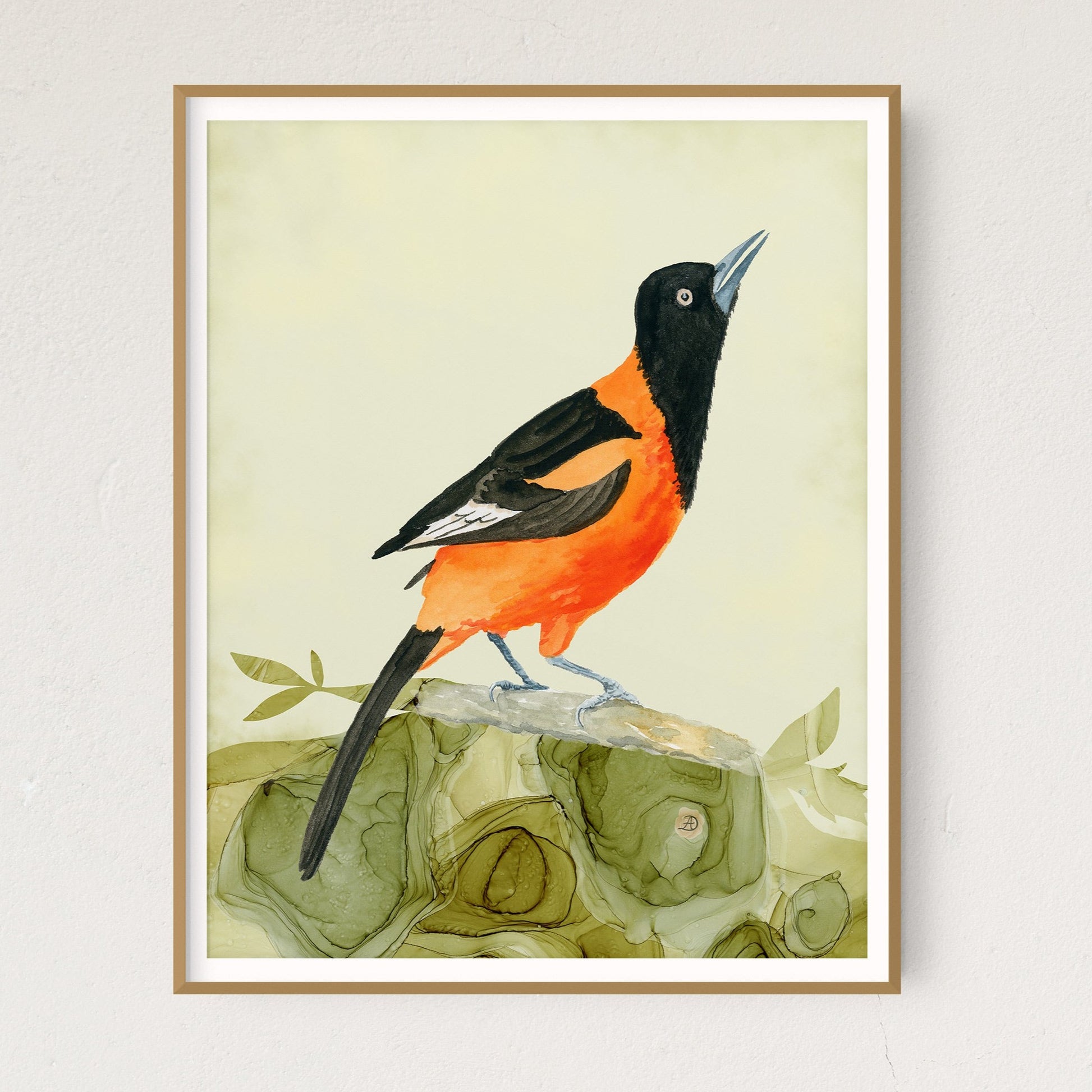 Campo Oriole Bird Art Print by Andreea Dumez
