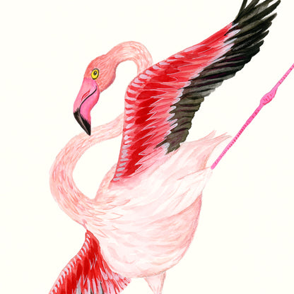 Flamingo Dance Part 1 - Art Print