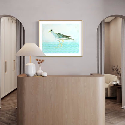 Azure Gallinule - Bird Art Print