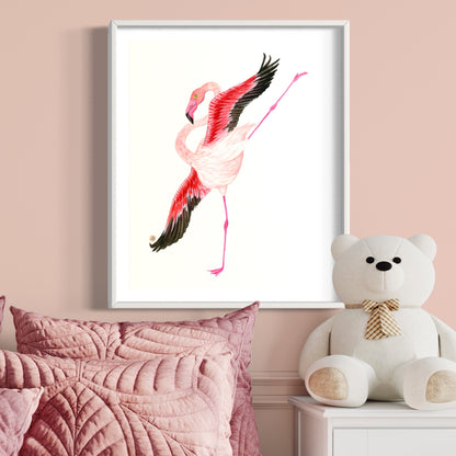 Flamingo Dance Part 1 - Art Print