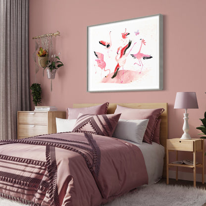 Flamingo Dance Part 6 - Art Print