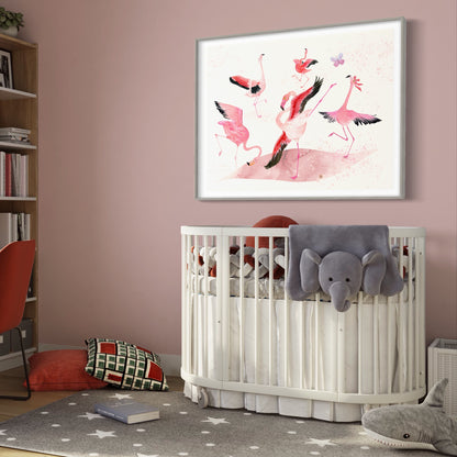 Flamingo Dance Part 6 - Art Print